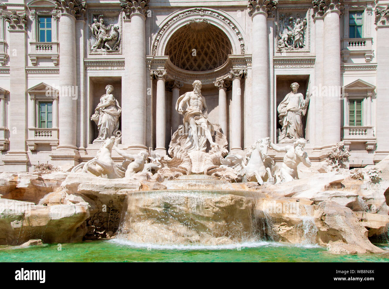 La fontana di Trevi, Roma, Italia Foto Stock