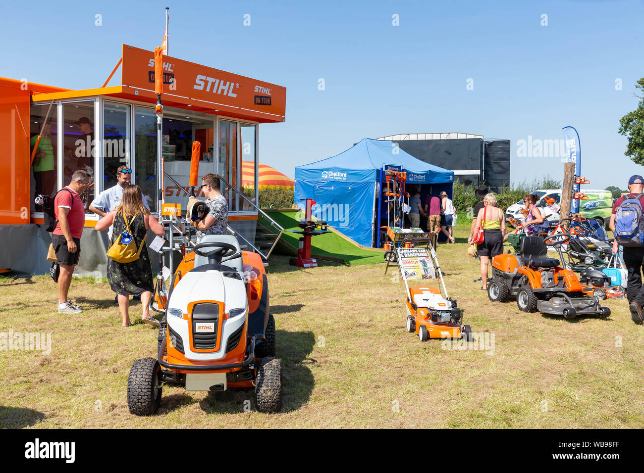 Tabley, Cheshire, Regno Unito. 25 Ago, 2019. Il xv inglese motosega aperta concorrenza alla Contea di Cheshire Showground, Inghilterra - Credito: John Hopkins/Alamy Live News Foto Stock
