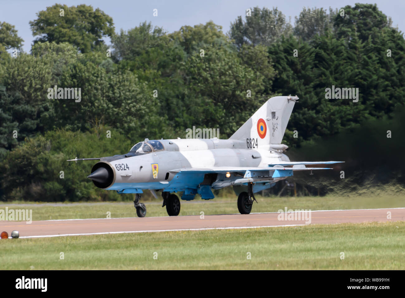 Romanian Air Force Mig-21 velivoli a getto Foto Stock