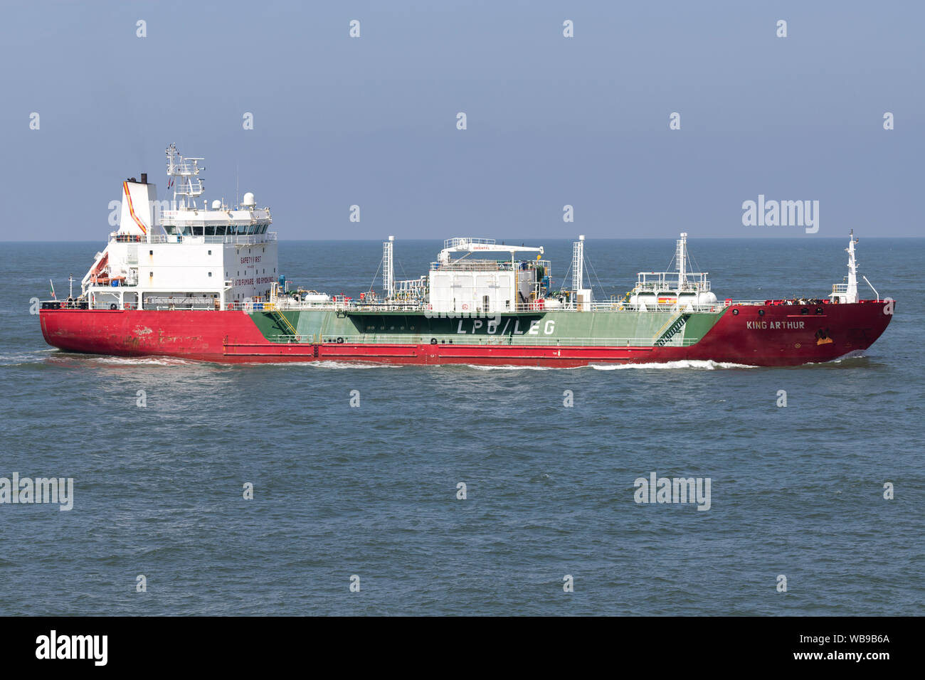 Gamba / GPL vettore King Arthur inbound Rotterdam Foto Stock