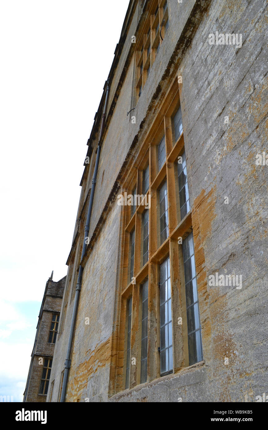 Angolo di visuale di Montacute House, Somerset, Regno Unito Foto Stock