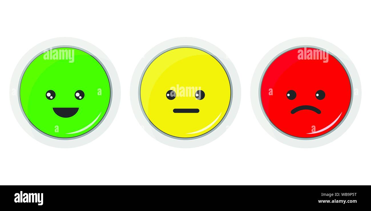 Vector design piatto illustrazione di icona smiley set. Illustrazione Vettoriale