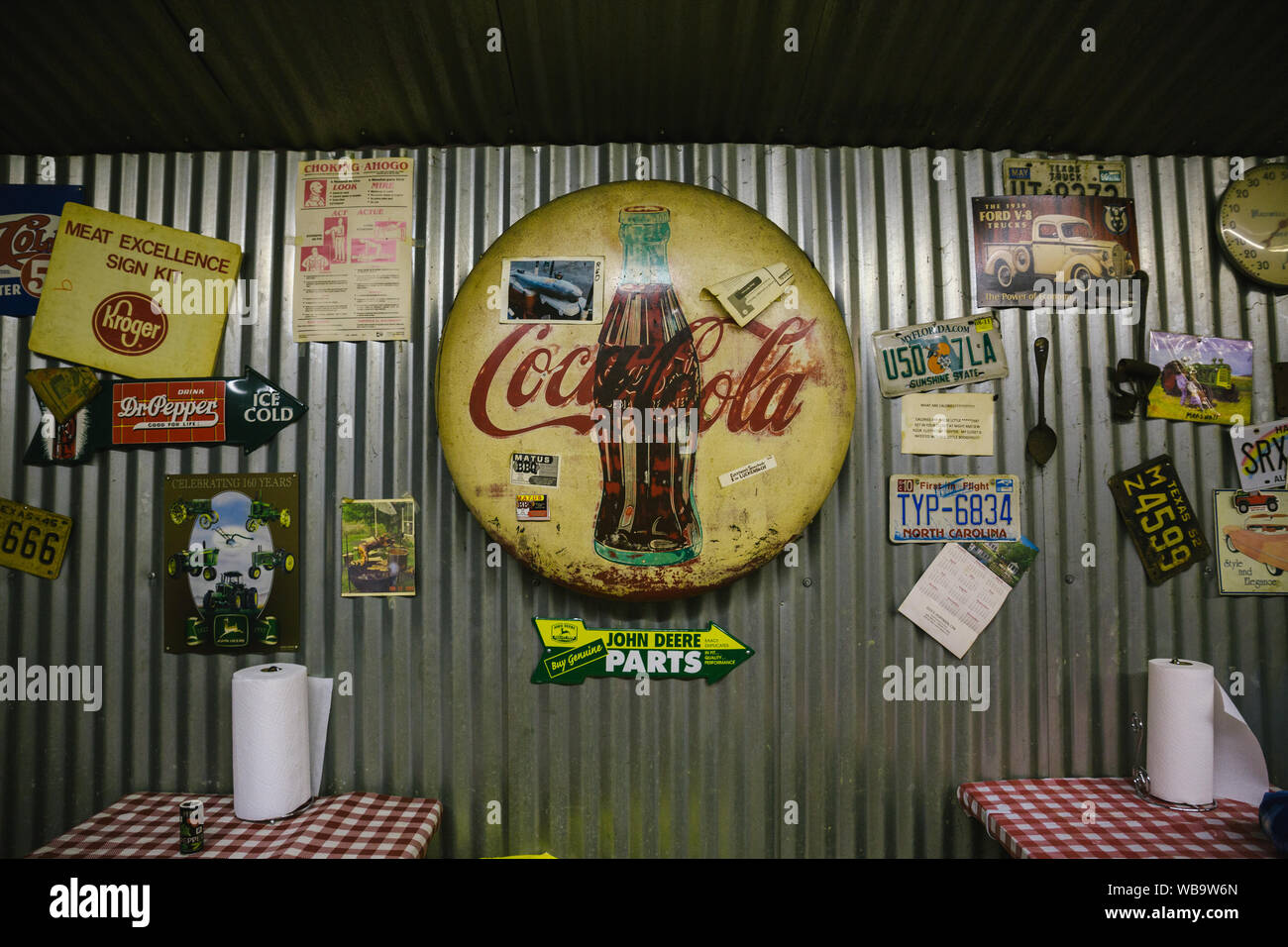 Vintage Rare Coca Cola segno Foto Stock