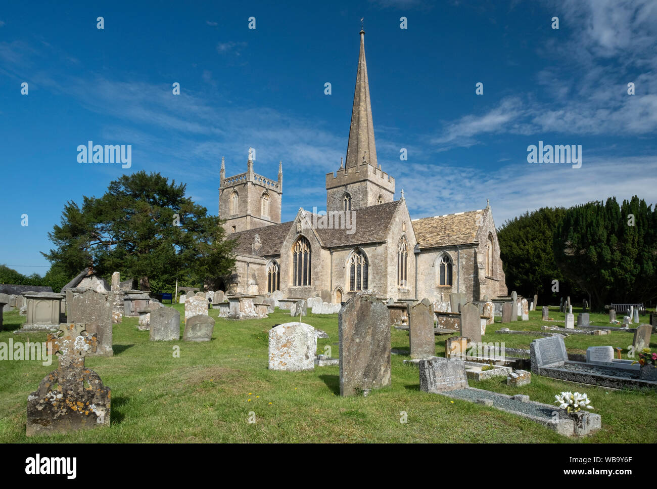 Santa Maria la Chiesa Parrocchiale, Purton, vicino a Swindon, Wiltshire, Inghilterra, Regno Unito Foto Stock