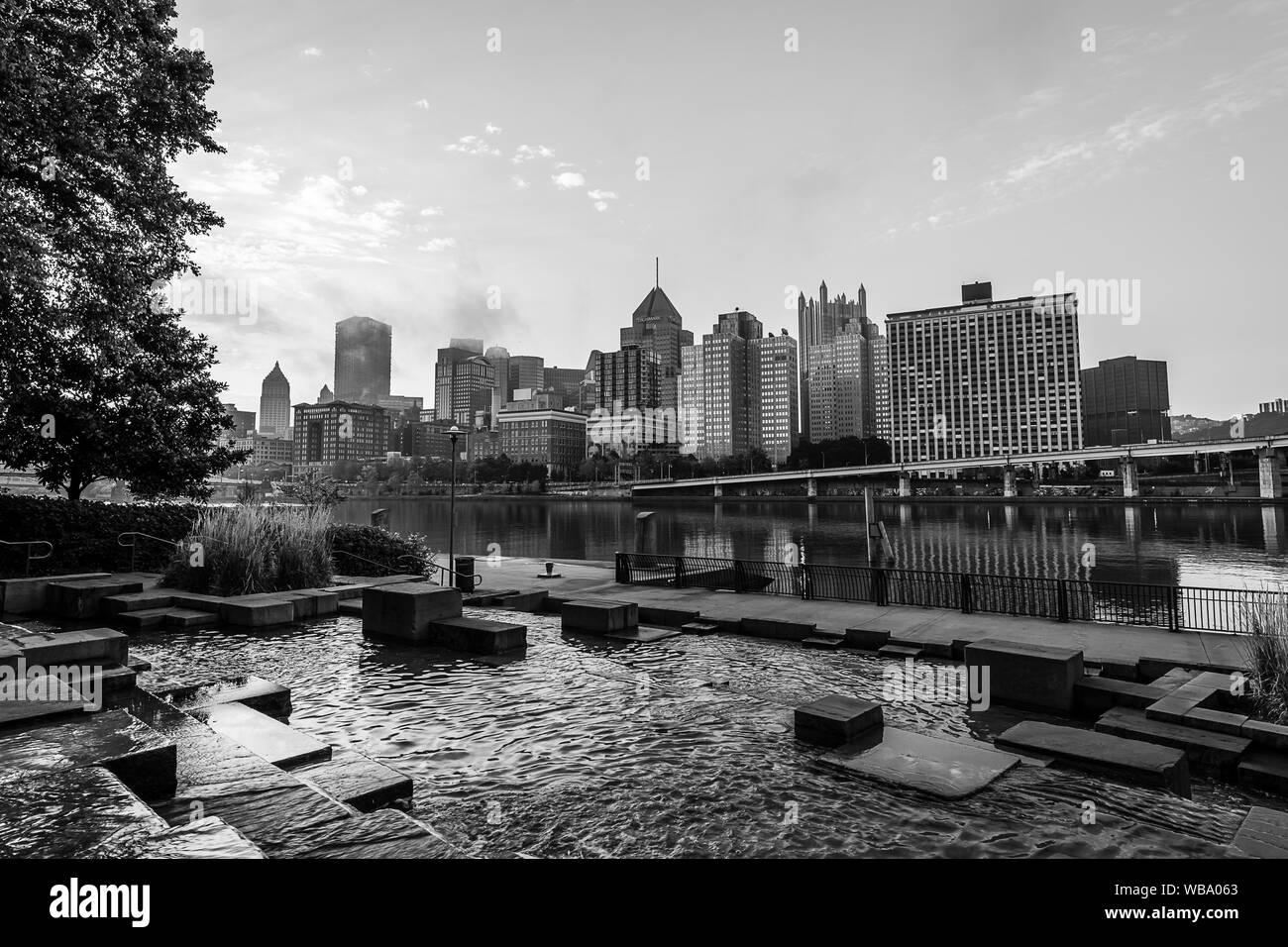 Sunrise dall'Allegheny sbarco Foto Stock