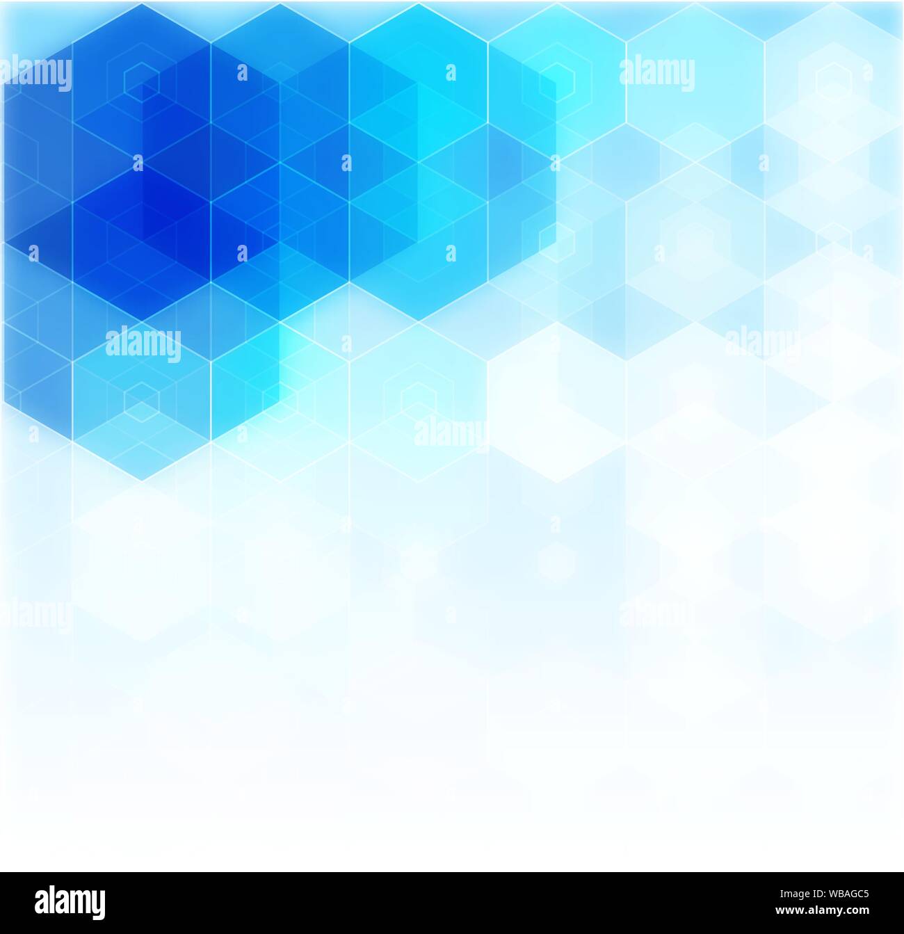 Vettore scienza astratta sfondo. Chiave esagonale testa design geometrico. EPS 10. Illustrazione Vettoriale