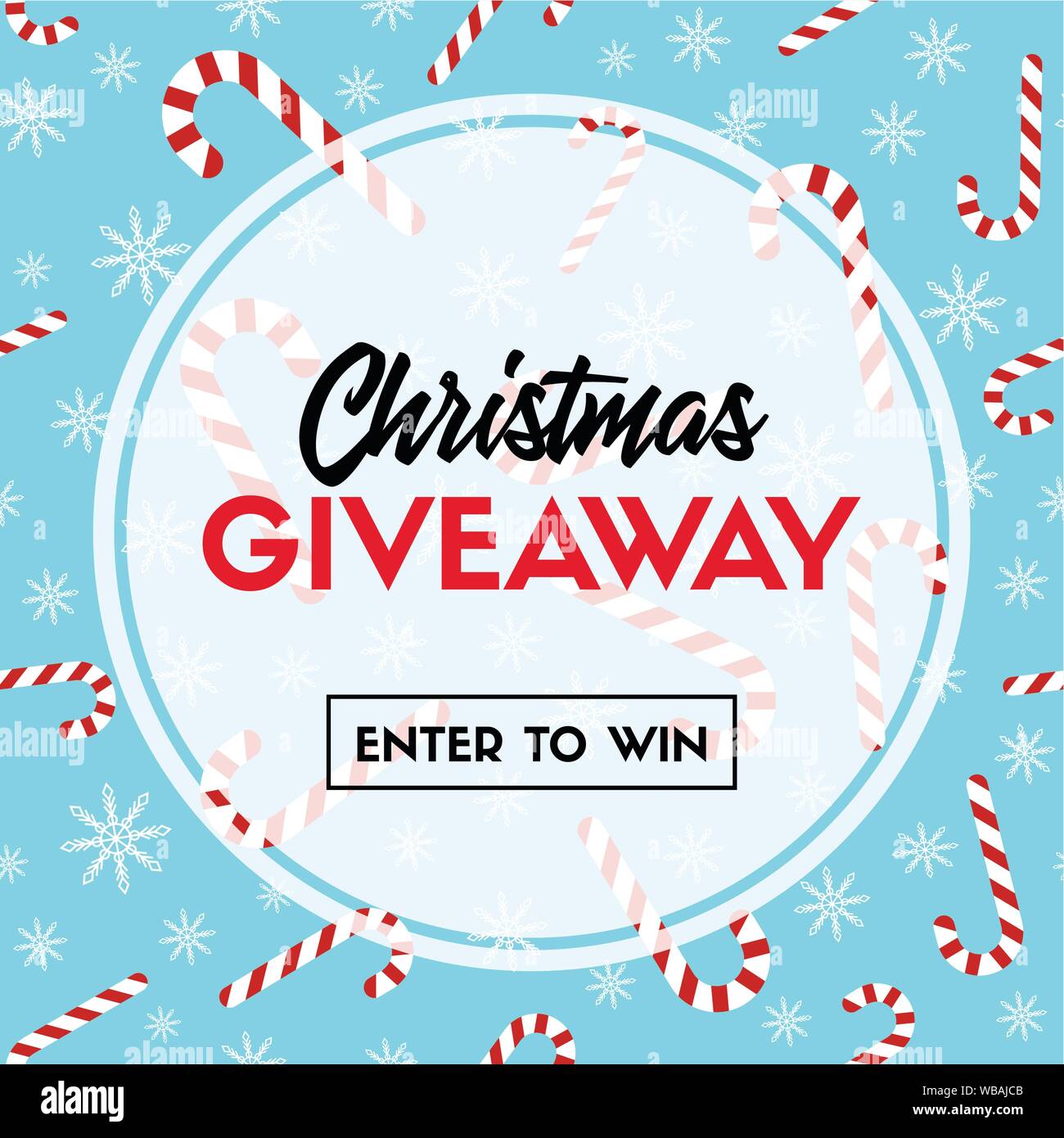 Omaggio natalizio modello con candy canes Illustrazione Vettoriale