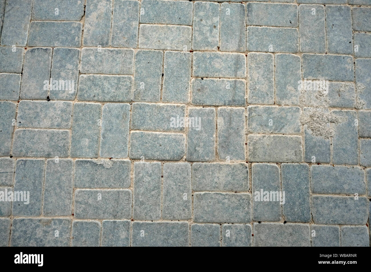 Cattiva lavorazione in una strada Foto Stock