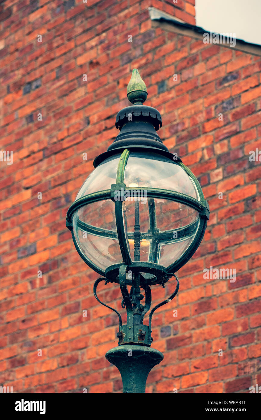 In vecchio stile street light, forma rotonda. Foto Stock