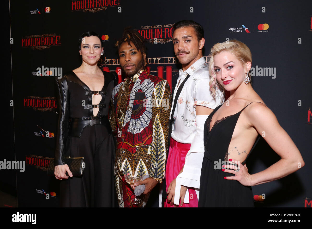 Serata di Apertura party per il Moulin Rouge tenutosi presso la sala da ballo Hammerstein. Dotato di: Cast dove: New York New York, Stati Uniti quando: 25 lug 2019 Credit: Giuseppe Marzullo/WENN.com Foto Stock