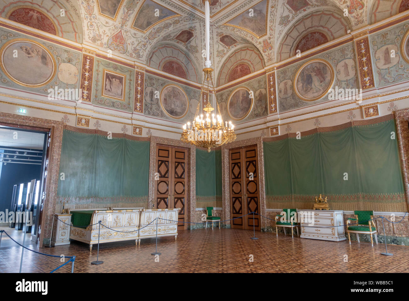 La Camera da Letto della Regina (Stato) la Camera da Letto della Regina Teresa in Monaco di Baviera Residenz di Monaco di Baviera, Germania. Foto Stock