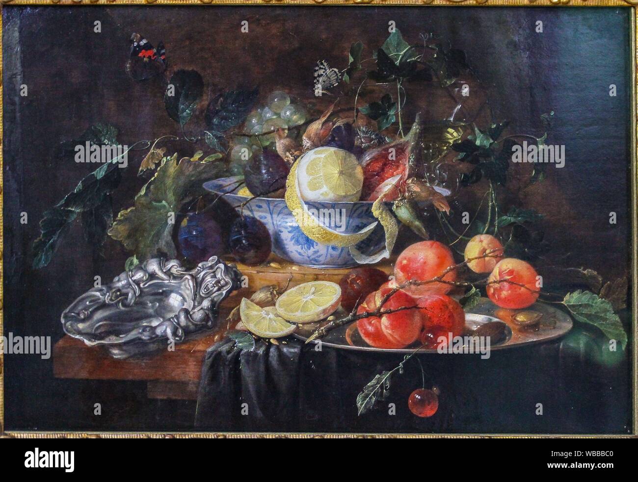 'Still vita con frutta e Coppa d'argento", 1652, di Jan Davidsz de Heem (1606-1684) Foto Stock