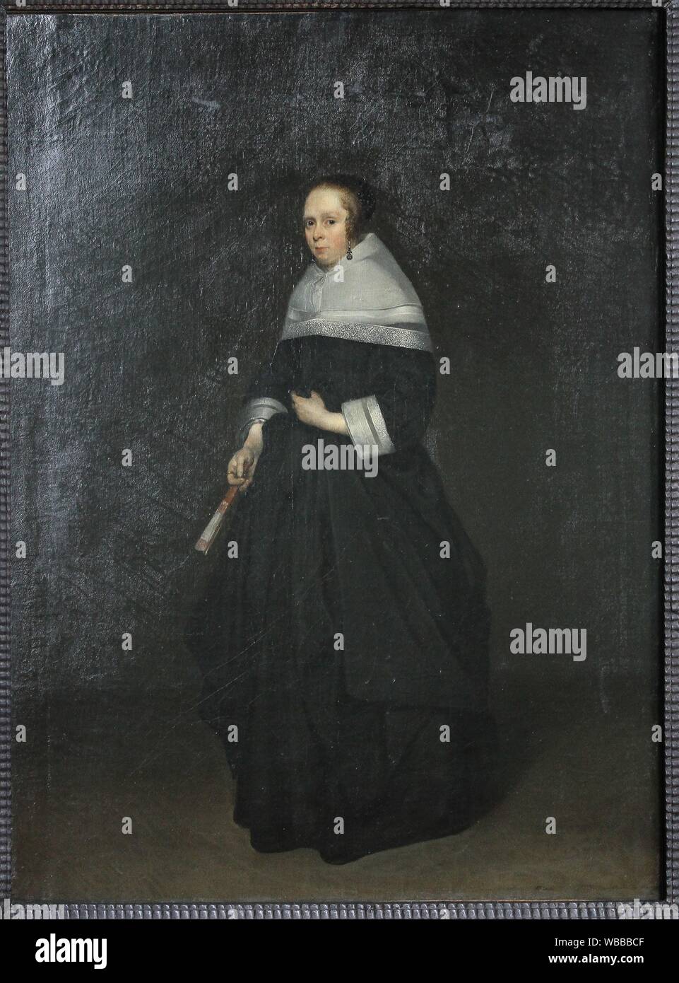 " Ritratto di una dama", 1660, di Gerard ter Borch (1617-1681) Foto Stock
