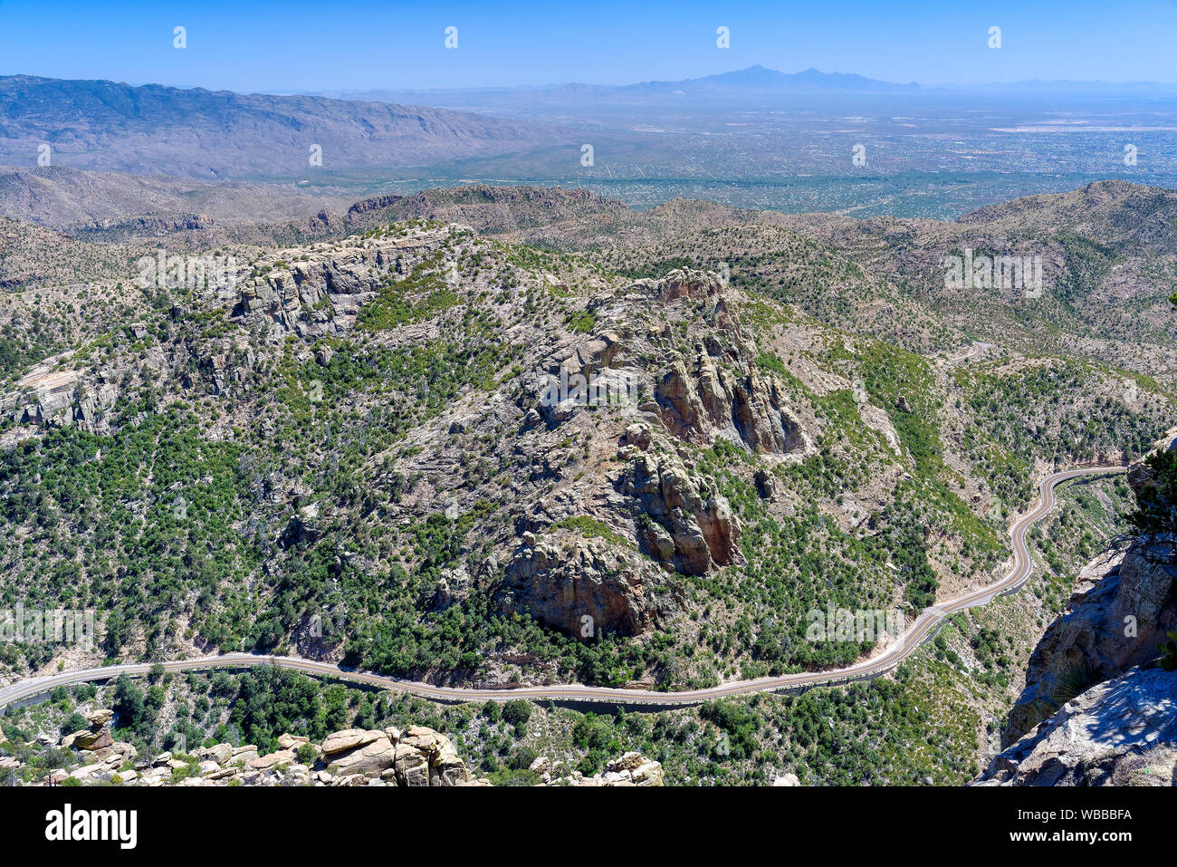 Mt Lemmon Scenic Byway vicino a Tucson, Arizona Foto Stock
