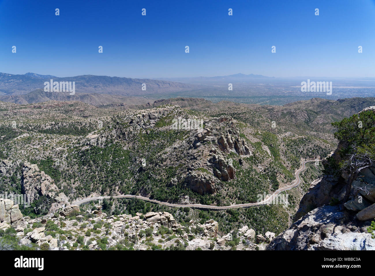 Mt Lemmon Scenic Byway vicino a Tucson, Arizona Foto Stock