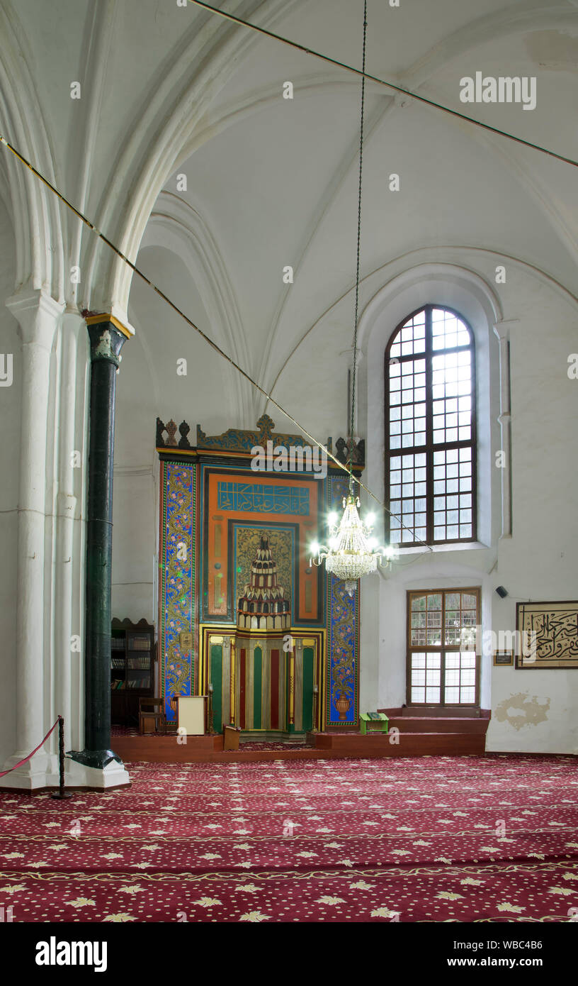 La moschea Selimiye - ex cattedrale di Saint Sophiain nella parte nord di Nicosia. Cipro Foto Stock