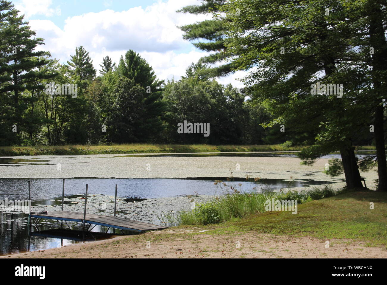 McMullen parco lago in Warrens Wisconsin Foto Stock