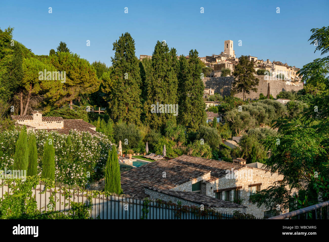 Villaggio di Saint-Paul-de-Vence, Alpes-Maritimes, Provence-Alpes-Côte d'Azur, in Francia Foto Stock