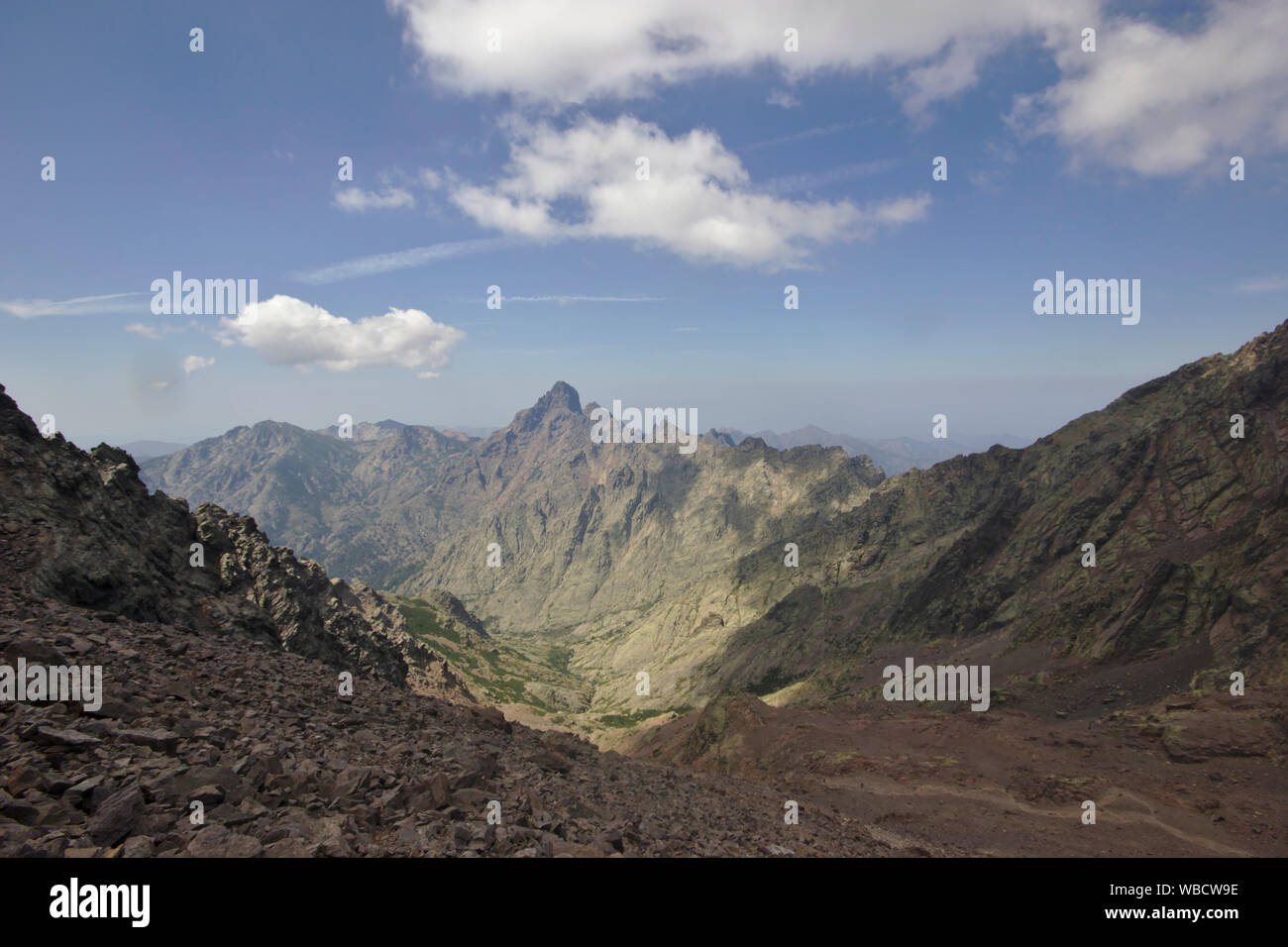 Paglia Orba dalla Bocca Crucetta, Francia, Corsica, GR20 Foto Stock