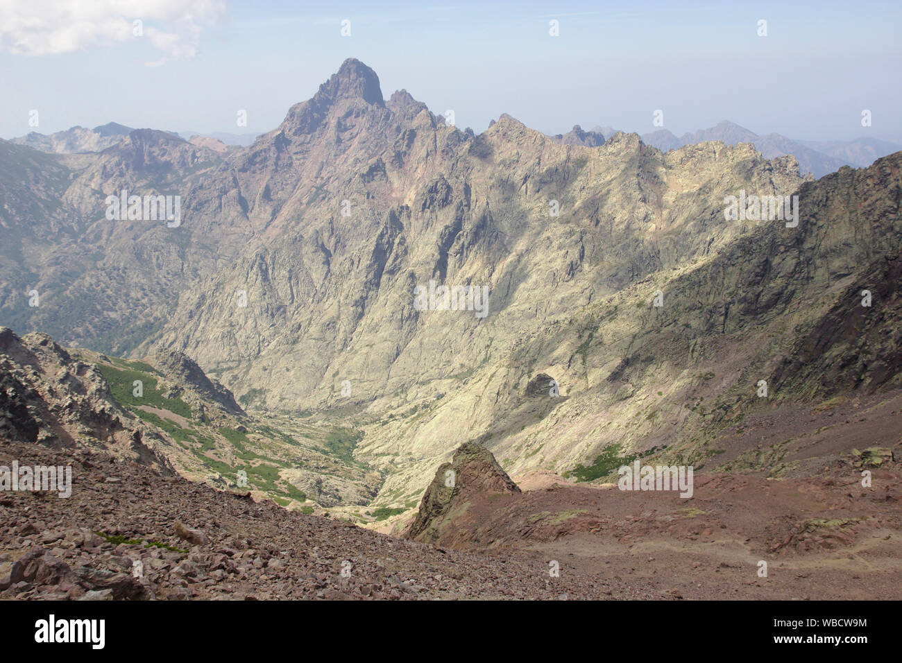 Paglia Orba dalla Bocca Crucetta, Francia, Corsica, GR20 Foto Stock