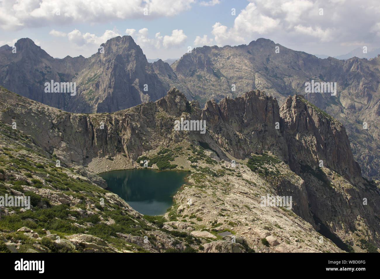 Lac de Rinoso, Francia, Corsica, GR20 Foto Stock