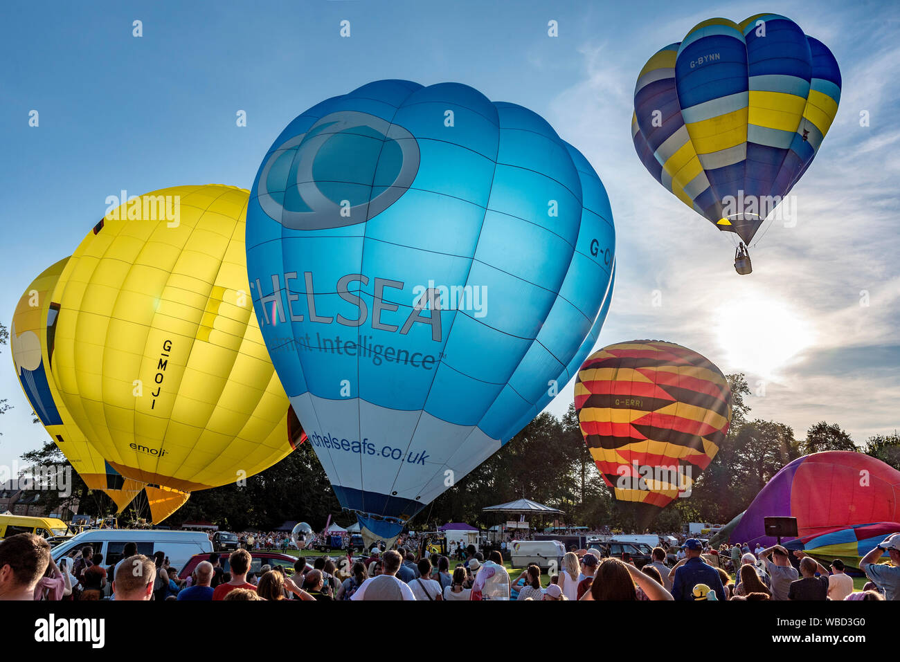 Oswestry balloon festival Agosto 2019 Foto Stock