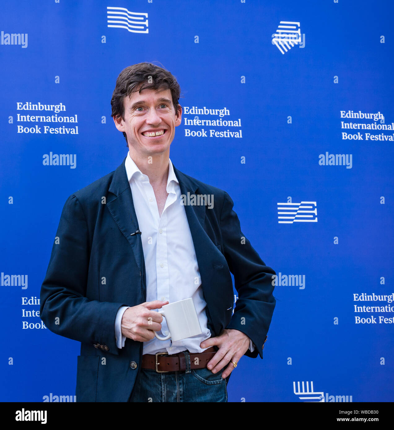 Edimburgo, Scozia, Regno Unito, 26 Agosto 2019. Festival Internazionale Del Libro Di Edimburgo. Nella foto: Rory Stewart, politico del partito conservatore e MP per Penrith, discute ciò che la Gran Bretagna Brexit può imparare dal mondo della letteratura al festival del libro Foto Stock
