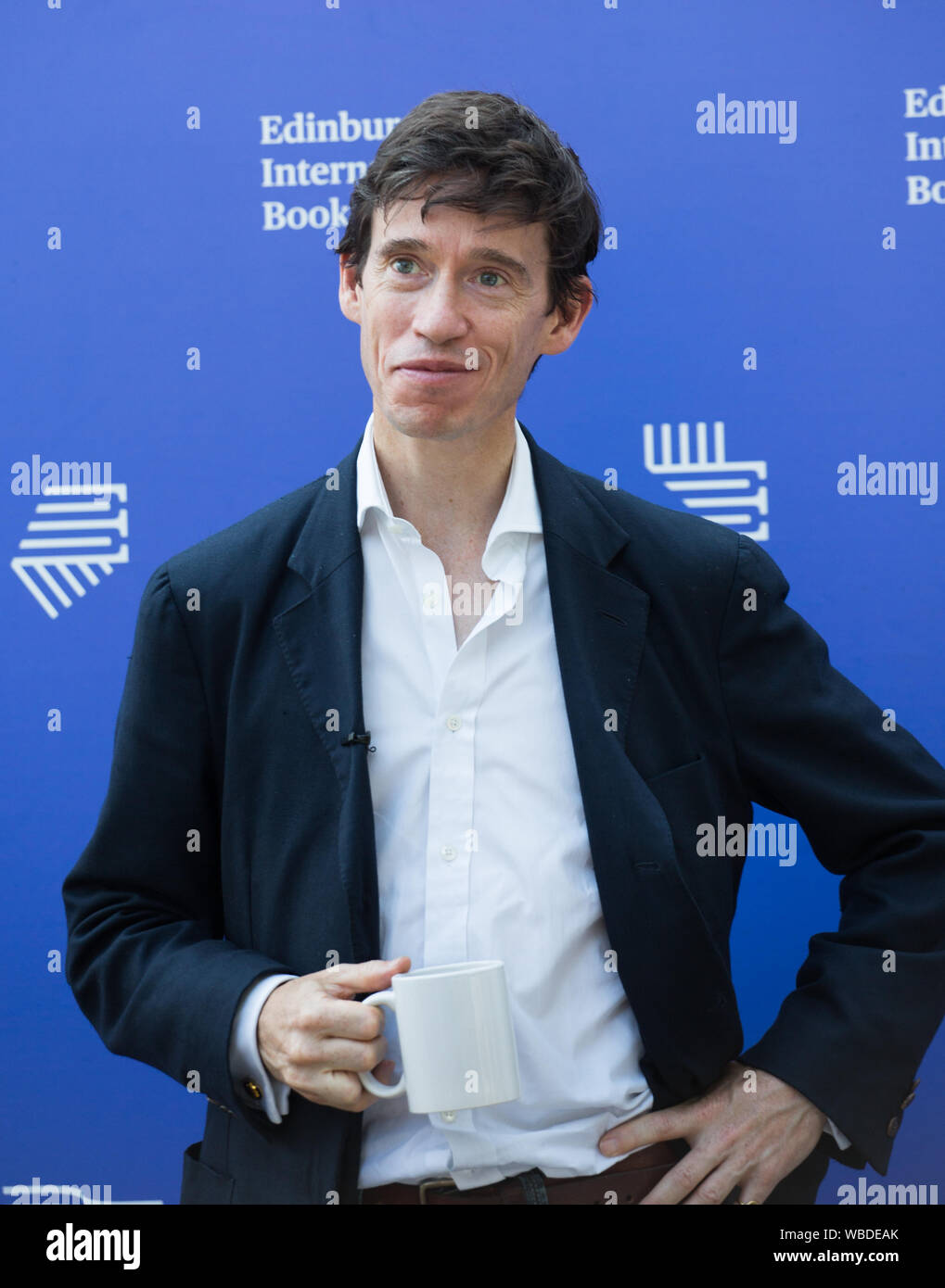 Edinburgh, Regno Unito . 26 Ago, 2019. Edinburgh International book festival 2019. Rory Stewart, politico conservatore e sviluppo internazionale Segretario discusso come Brexit Gran Bretagna può imparare dalla letteratura. Credito: Pauline Keightley/Alamy Live News Foto Stock