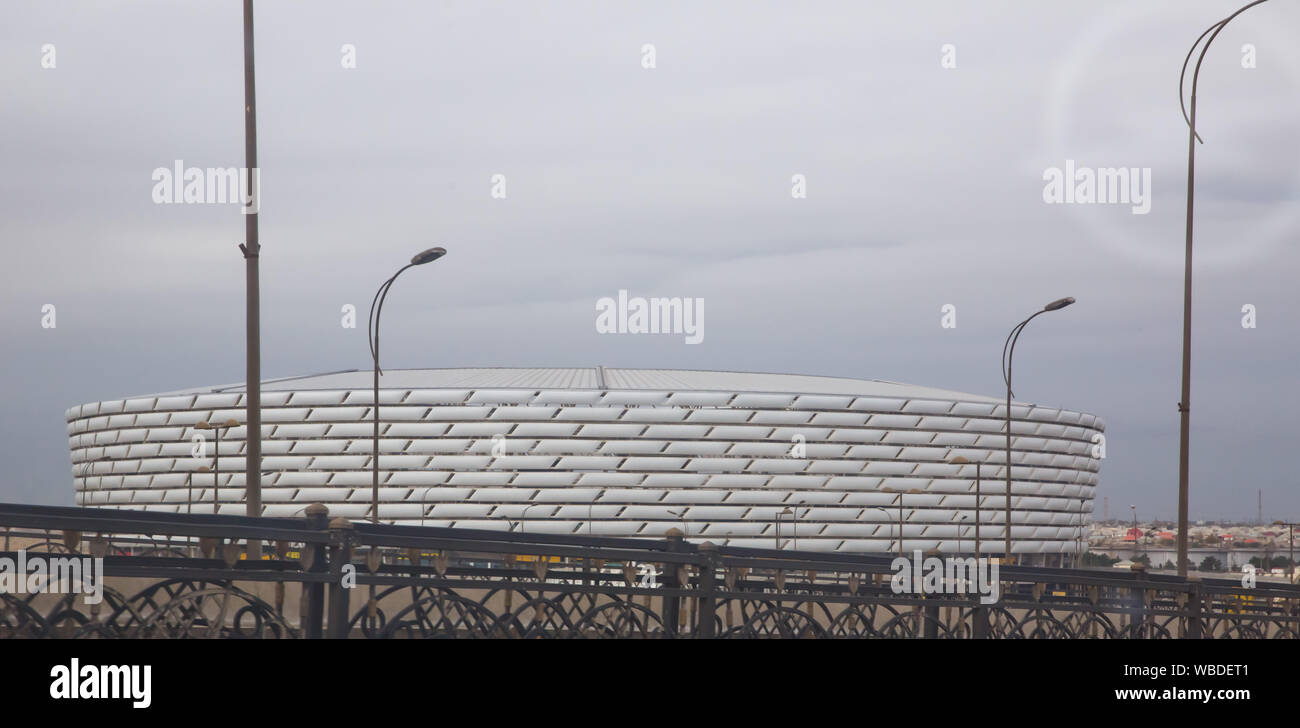 BAKU in Azerbaijan. Baku Olympic Stadium è uno stadio di Baku, capitale  dell'Azerbaigian. Il più grande stadio nel paese ha una capacità di 69,870  sp Foto stock - Alamy