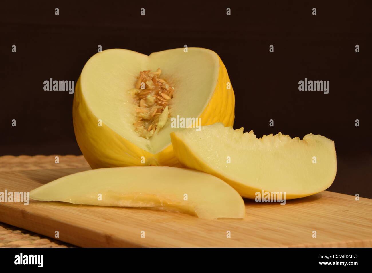 Fresche, dolci di melone Honeydew, perfetto per una calda summerday Foto Stock