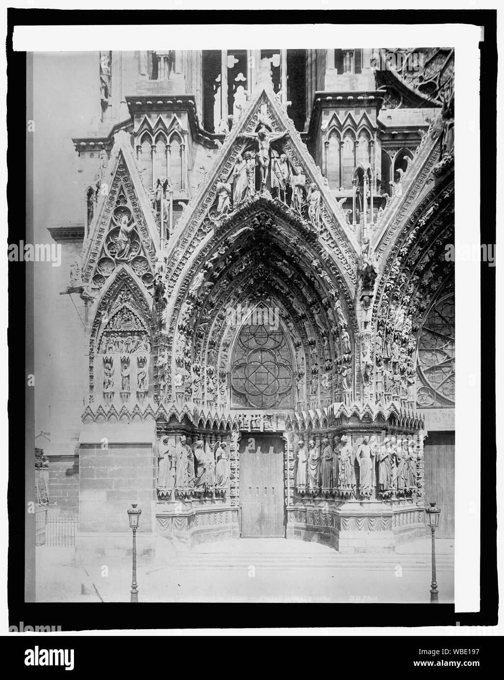 Francia, Cattedrale di Reims Abstract/medio: 1, negativo : vetro ; 8 x 10 in. o più piccolo Foto Stock