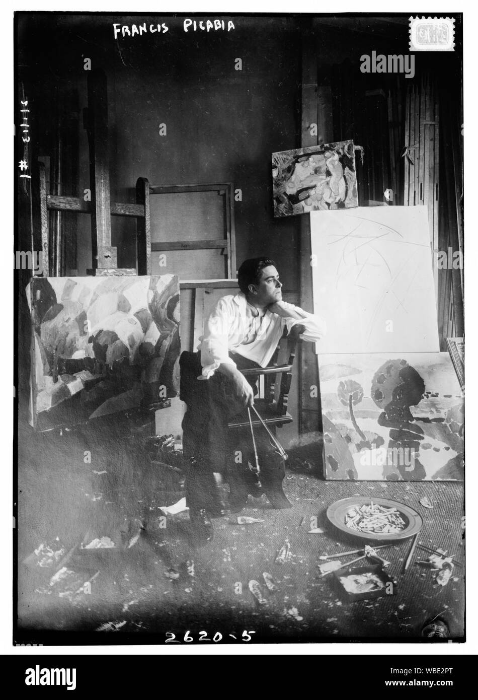 Francis Picabia Abstract/medio: 1, negativo : vetro ; 5 x 7 in. o inferiore. Foto Stock