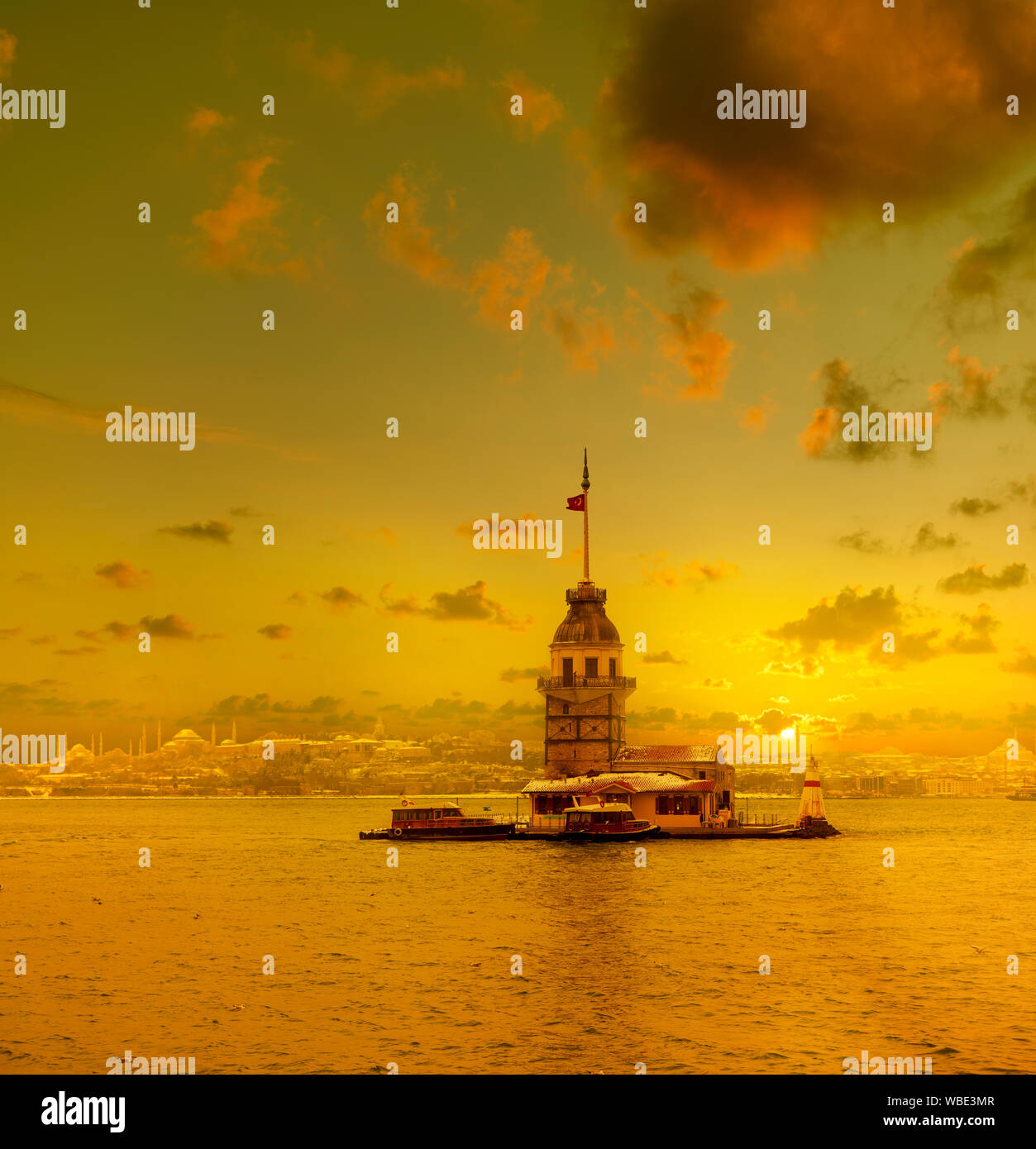 Istanbul Maiden Tower (bagno turco; Kız kulesi ) la Turchia Foto Stock