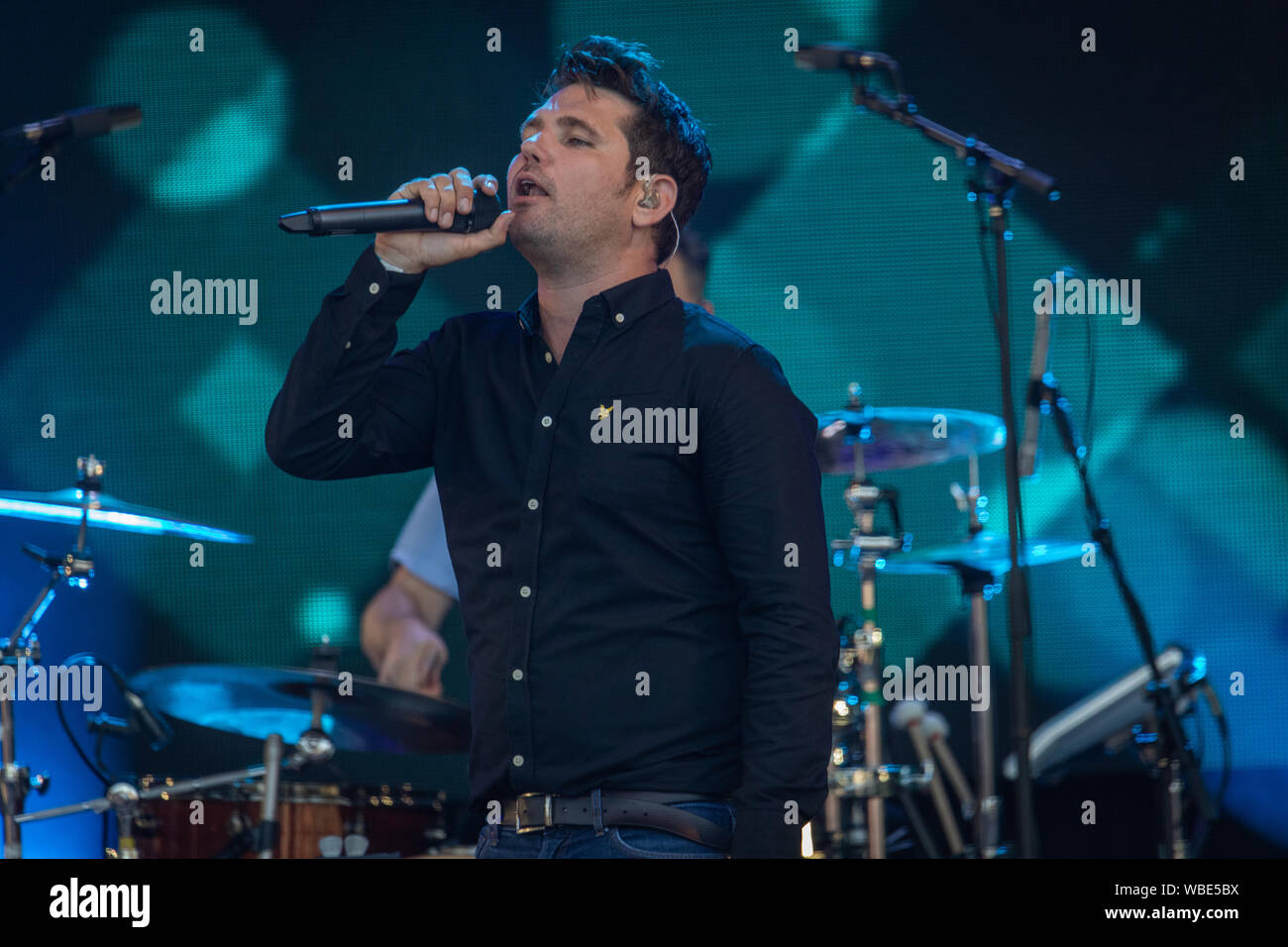 Scouting per ragazze suonare dal vivo presso il De Montfort Hall di Leicester Satuarday 17 Agosto 2019 Foto Stock