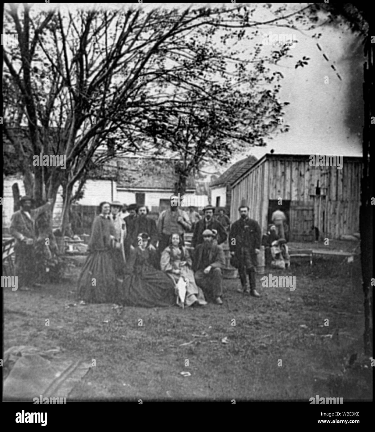 Di Fredericksburg, Virginia Infermieri e funzionari degli Stati Uniti Commissione sanitaria Abstract: Selezionato Guerra civile fotografie, 1861-1865 Foto Stock