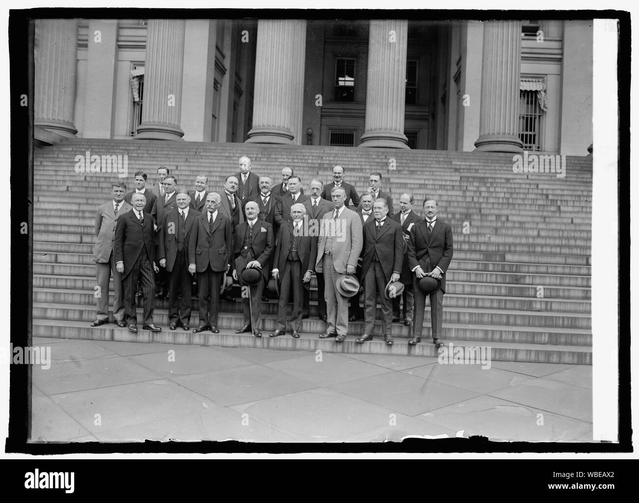 Francese e americano le commissioni di debito, 9/24/25 Abstract/medio: 1, negativo : vetro ; 5 x 7 in. o più piccolo Foto Stock