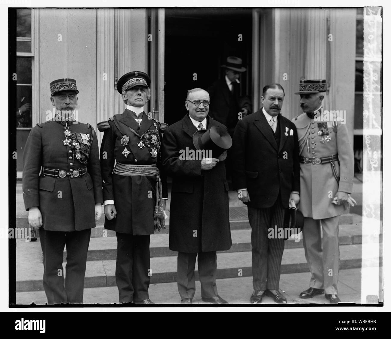 Ambasciatore francese & Assn. Amicale Des Croix de Guerre, 3/21/29 Abstract/medio: 1, negativo : vetro ; 4 x 5 in. o più piccolo Foto Stock