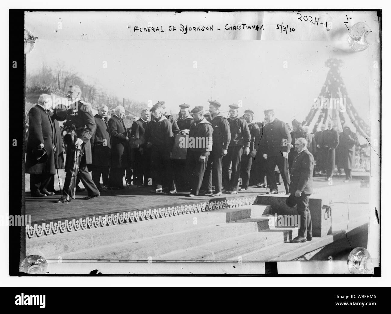 Funerali di Bjornson - Christiania Abstract/medio: 1, negativo : vetro ; 5 x 7 in. o inferiore. Foto Stock