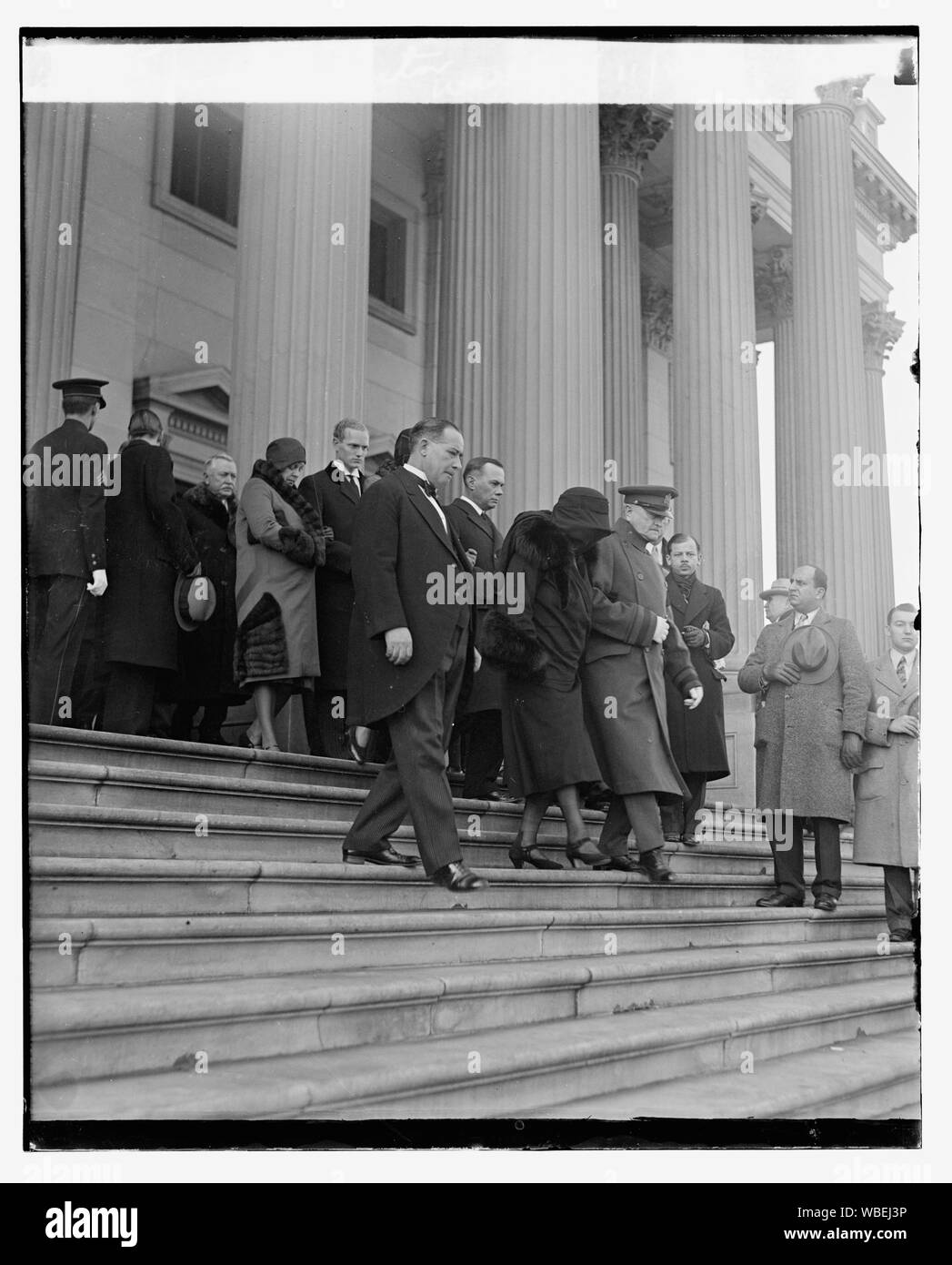 Funerale, Il Senatore Warren, 11/26/29 Abstract/medio: 1, negativo : vetro ; 4 x 5 in. o più piccolo Foto Stock