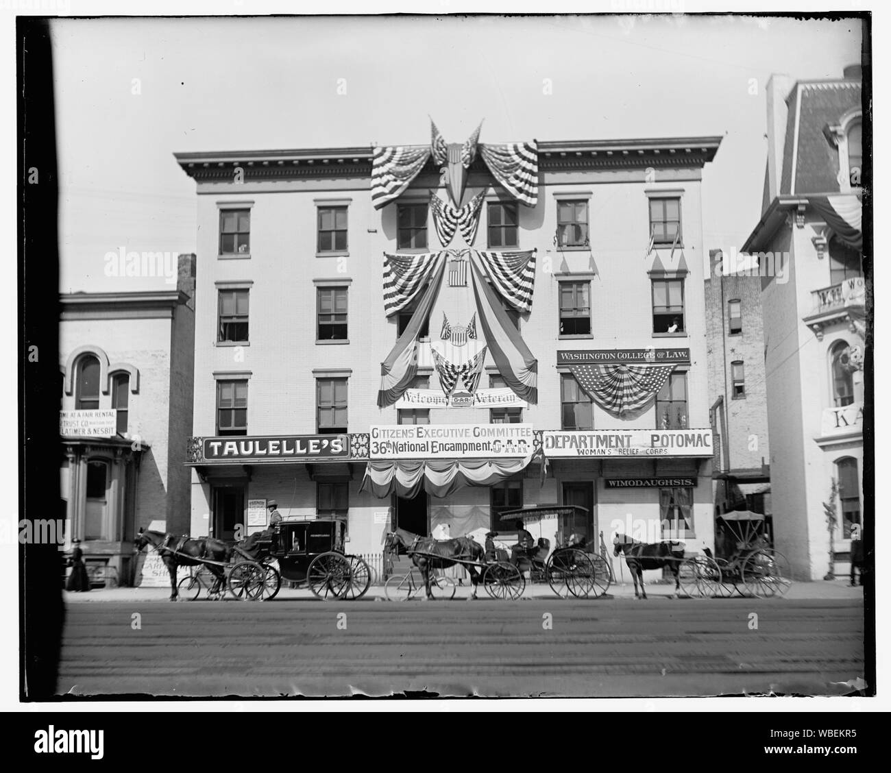 G.A.R. encampment, ottobre 1902, Hdq. Comitato dei cittadini Abstract/medio: 1, negativo : vetro ; 4 x 5 in. o più piccolo Foto Stock