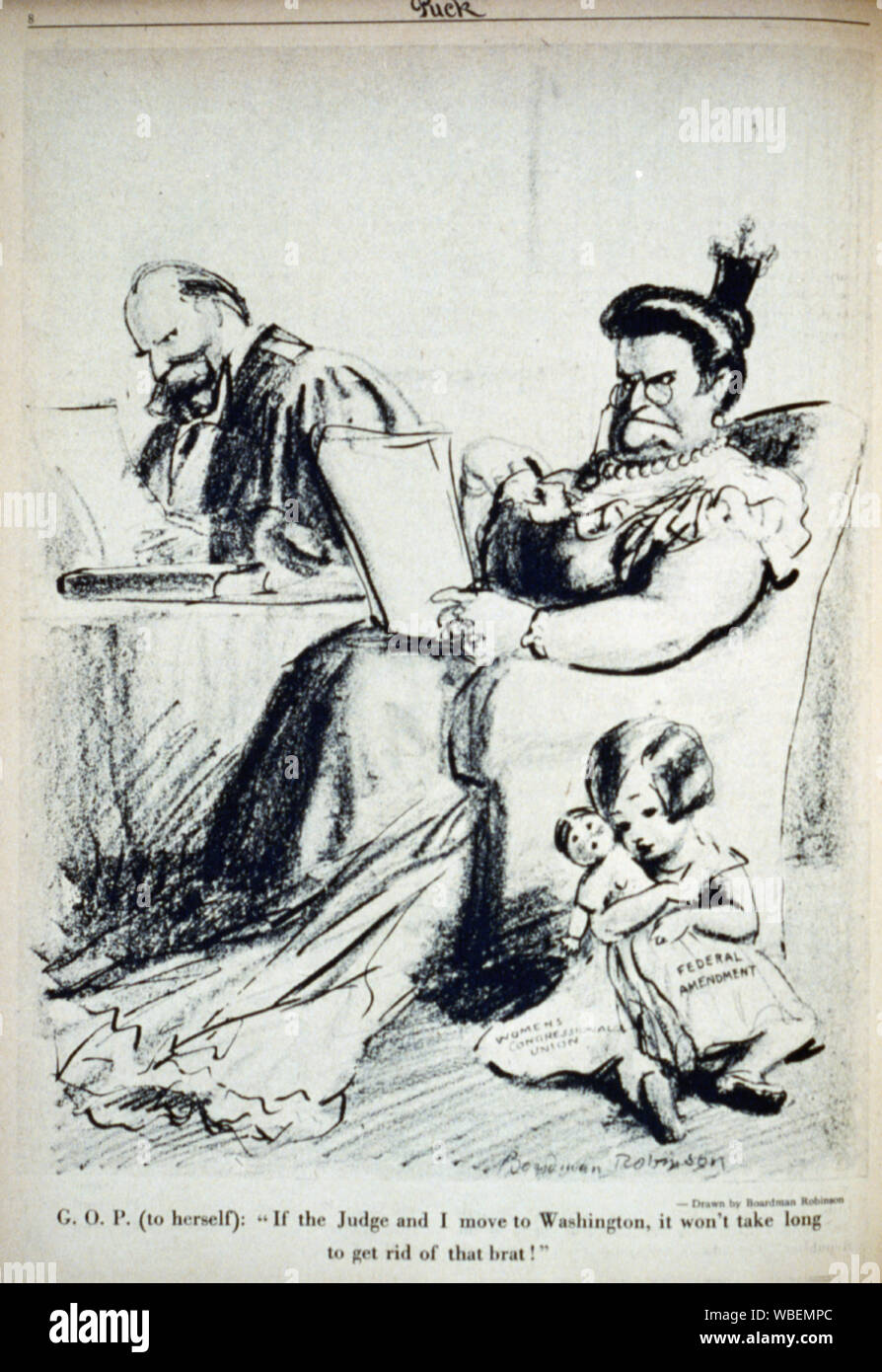 G.O.P. (A se stessa): se il giudice e mi sposto a Washington, non ci vorrà tempo per sbarazzarsi di quel brat! Abstract/medio: 1 photomechanical print : halftone. Foto Stock