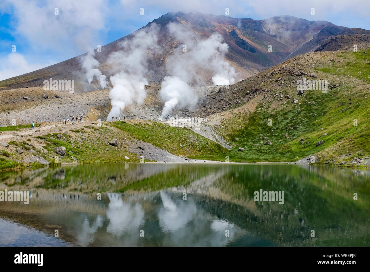 Montare Asahi (Asahi-dake) in Hokkaido, Giappone. Foto Stock