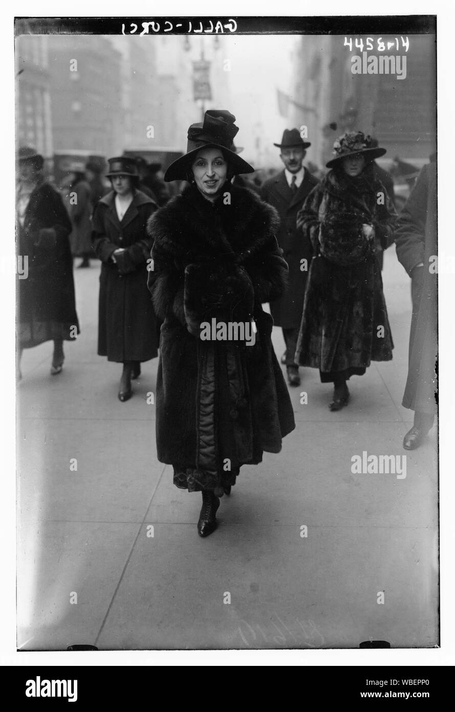 Abstract Galli-Curci/medio: 1, negativo : vetro ; 5 x 7 in. o inferiore. Foto Stock