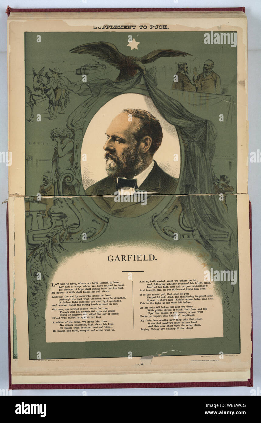 Garfield / J. Keppler. Abstract/medio: 1 stampa : chromolithograph. Foto Stock
