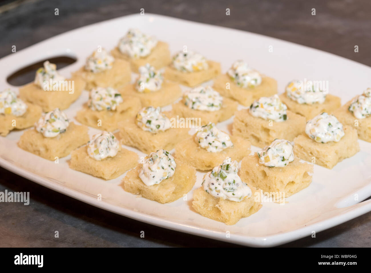 Antipasti al Minam River Lodge in Oregon Wallowa della montagna. Foto Stock