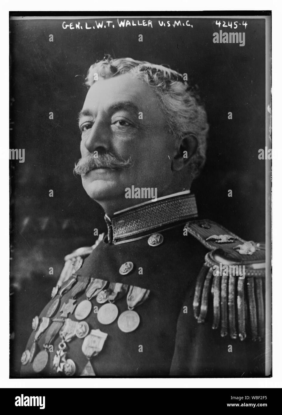 Gen. L.W.T. Waller, U.S.M.C. Abstract/medio: 1, negativo : vetro ; 5 x 7 in. o inferiore. Foto Stock