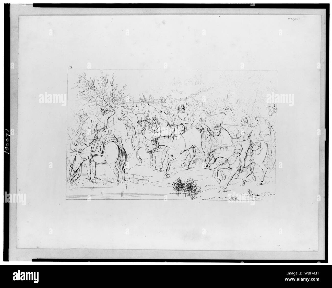 Gen. Stewart's [sic] Ritorno dalla Pennsylvania Abstract/medio: 1 stampa su carta intessuta : incisione. Foto Stock