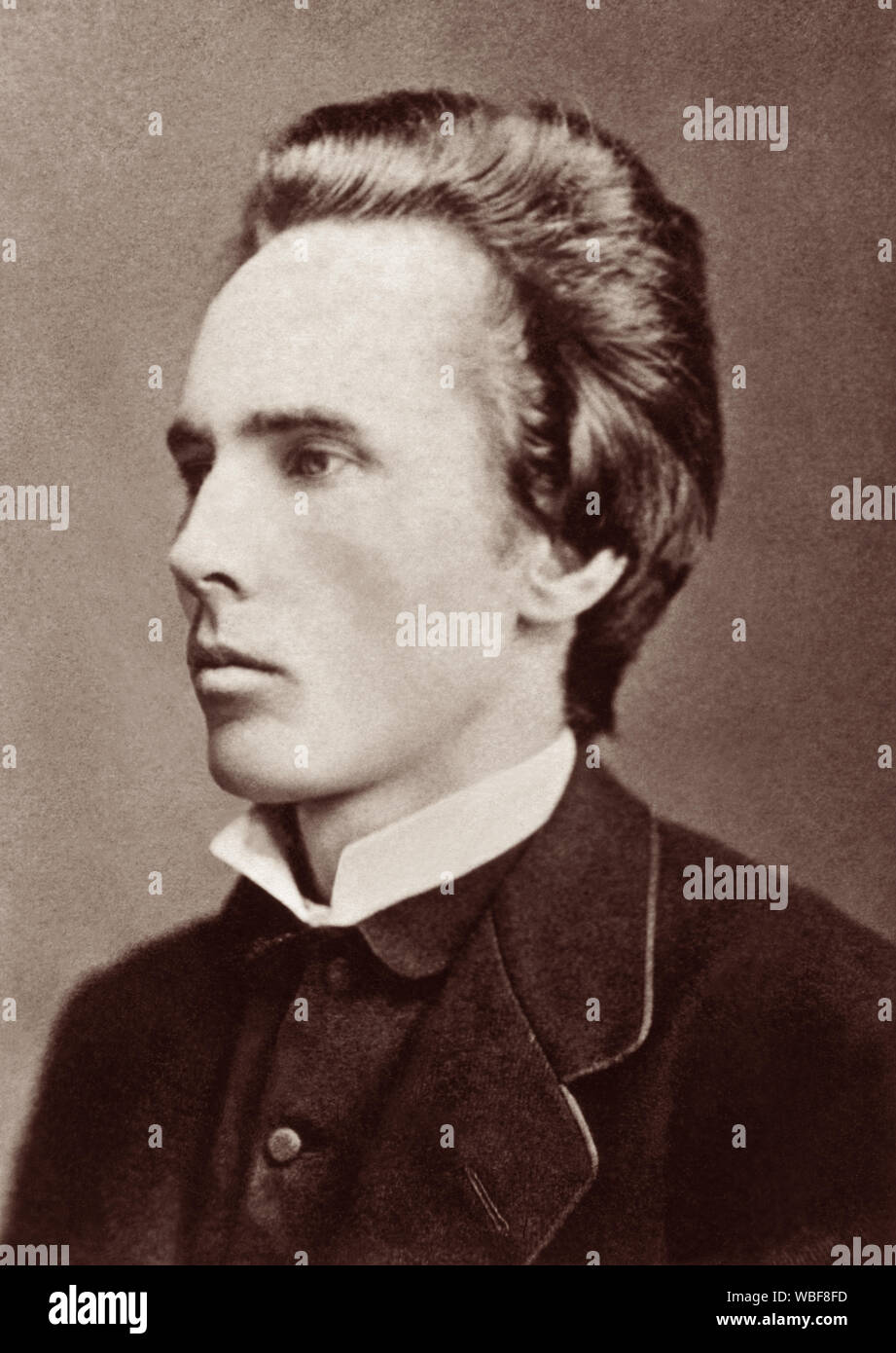 Erik Agosto Skogsbergh (1850-1939), un immigrato svedese per gli Stati Uniti e il predicatore evangelico che era conosciuto come "la svedese Moody' a causa delle analogie con il suo amico, evangelista americano Dwight L. Moody. Foto di circa 1880. Foto Stock