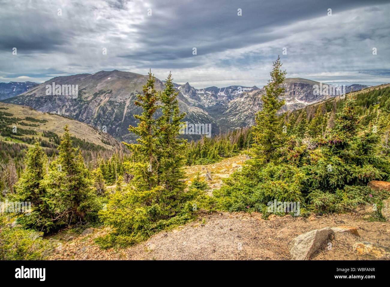 Colorado paesaggio di montagna, montagne rocciose Foto Stock