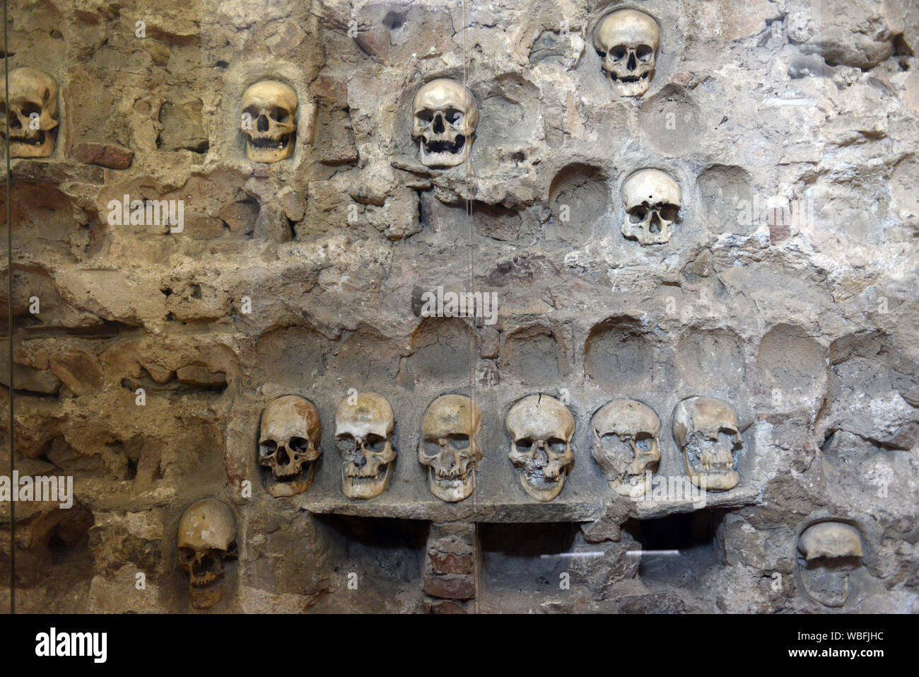 Il cranio torre (Ćele kula) in Niš, Serbia. Foto Stock